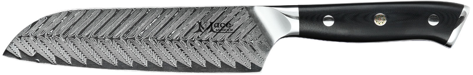 MaceMaker ELEGANTE SANTOKU SanMai Damaškový Kuchyňský nůž
