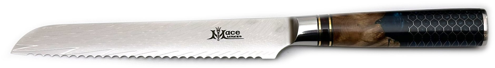 MaceMaker VERONA BREAD KNIFE SanMai Damaškový Kuchyňský nůž