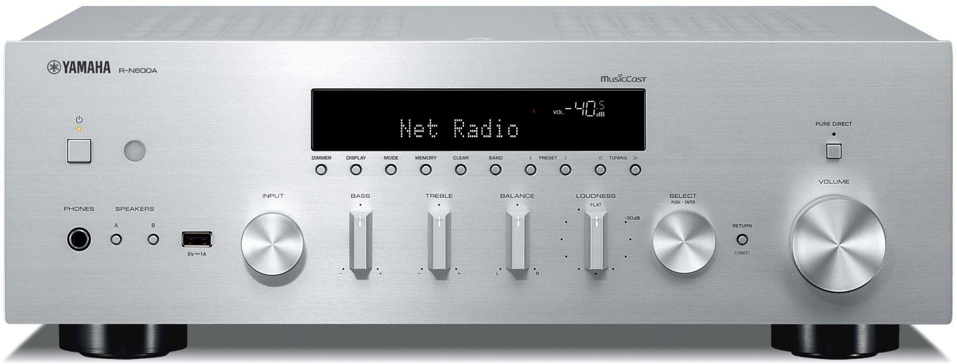 YAMAHA R-N600A silver