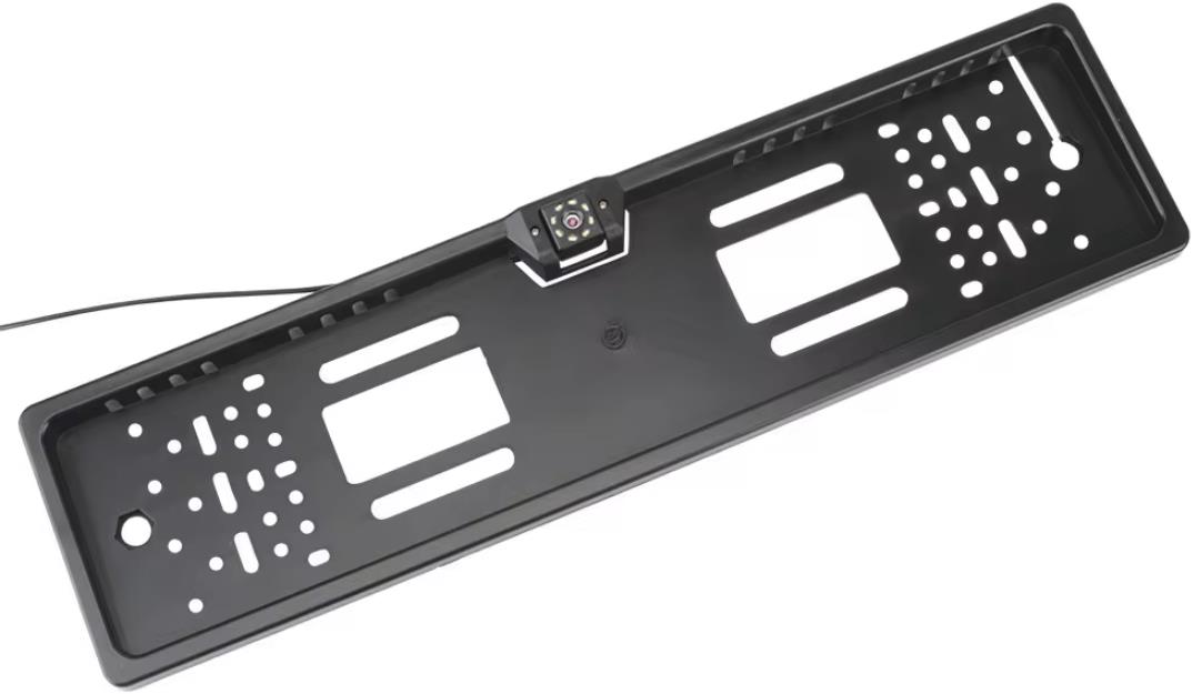 Hizpo 12V kamera do auta 8 LED parkovací kamera s rámečkem držáku SPZ, univerzální rámeček s kamerou