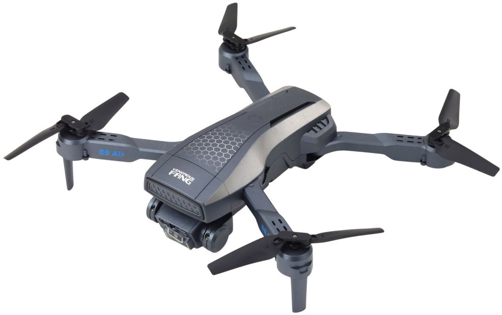 LEAN Toys 23094 Dron LU50 AIR, dvojitá HD kamera, LED světla, černý