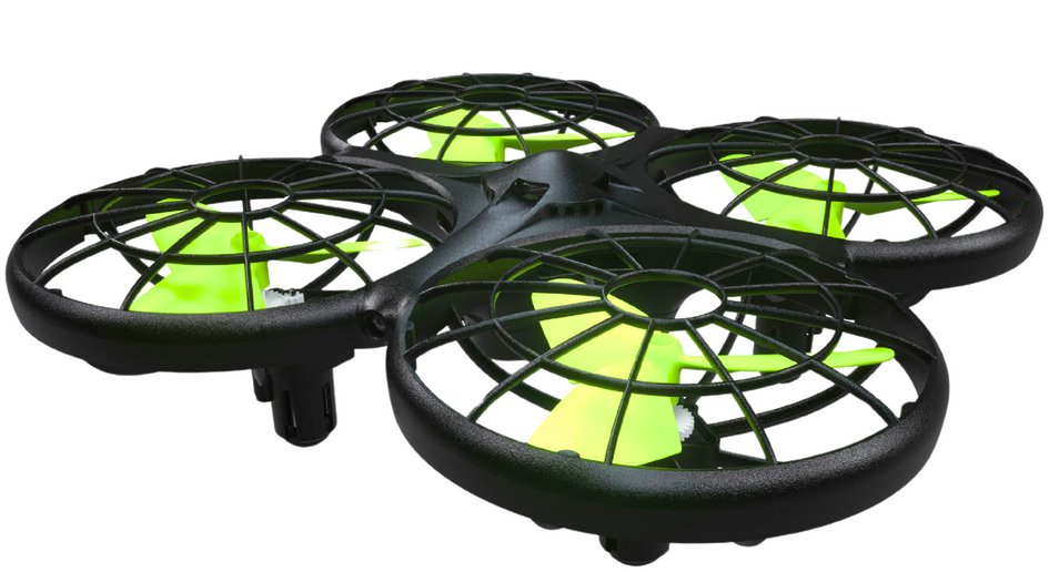 LEAN Toys 20259 RC dron X26 s detekcí překážek, 2,4 GHz, černo-zelený