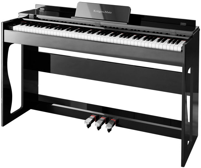 Kruger&Matz KMDP-135 Digitální piano, počet kláves 88, Bluetooth 5.0, černý lesk