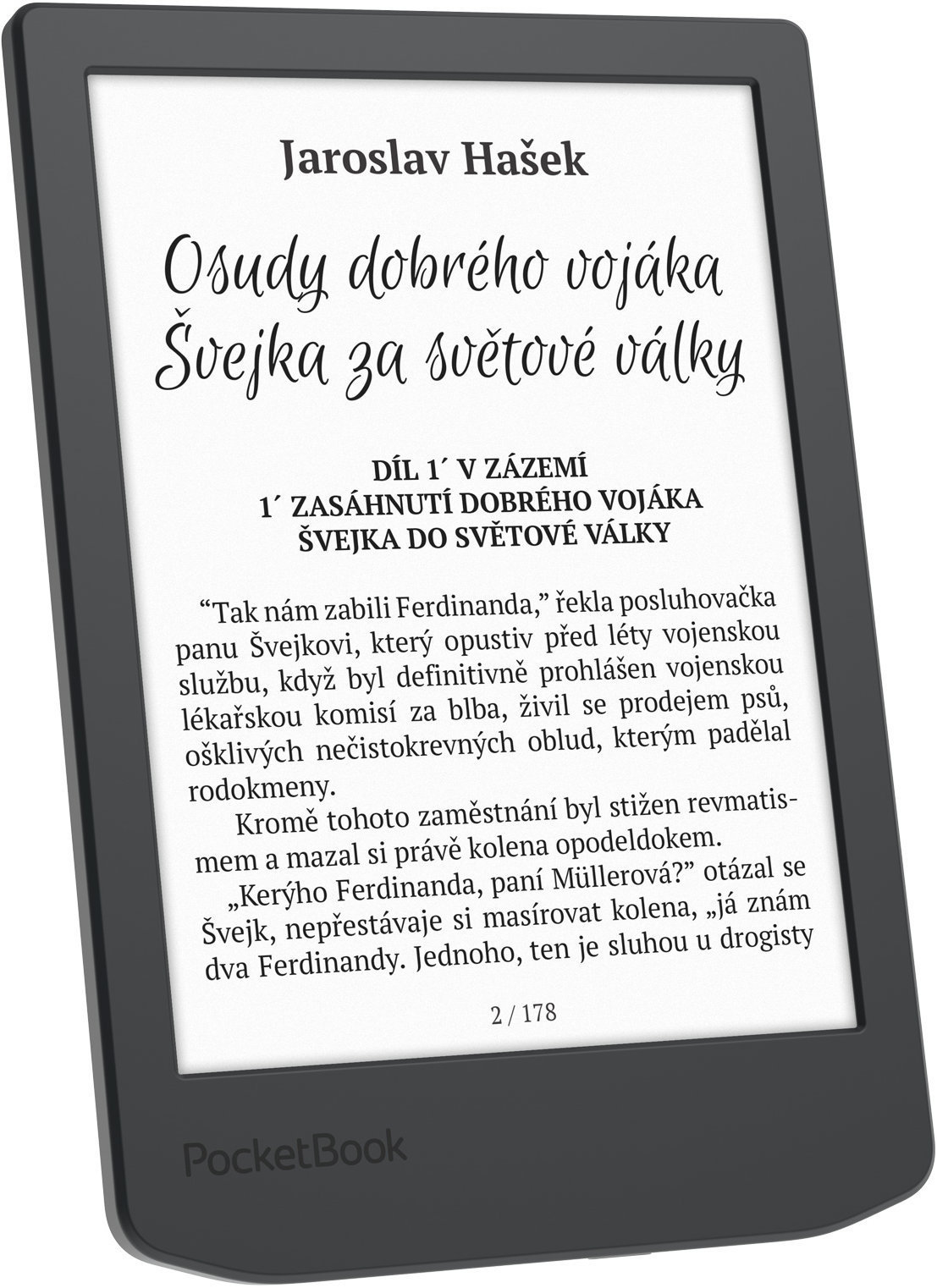 PocketBook 619 Verse Lite, Midnight Gray, šedý