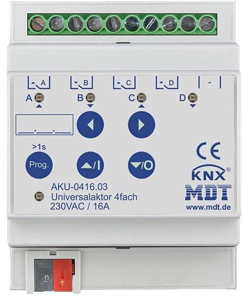MDT Technologies Univerzální aktor 4násobný, 4M, 16A, 100µ, 15ECG, 230VAC