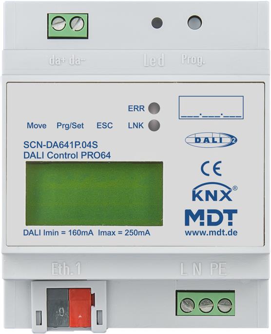 MDT Technologies KNX brána pro DALI-2, 4M, IP webové rozhraní