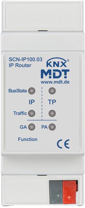 MDT Technologies IP Router, 2M, s funkcemi emailu a času, s podporou KNX IP a Data Secure