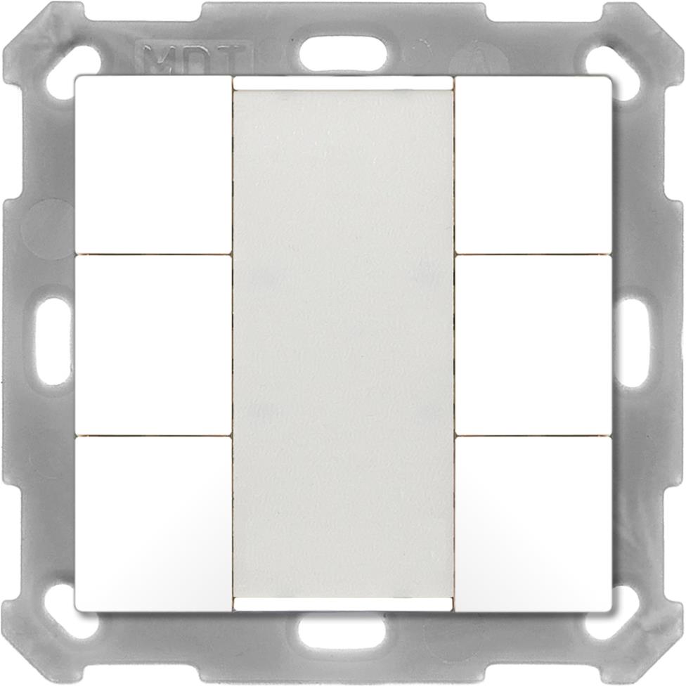 MDT Technologies KNX 6tlačítko, lesklá bílá