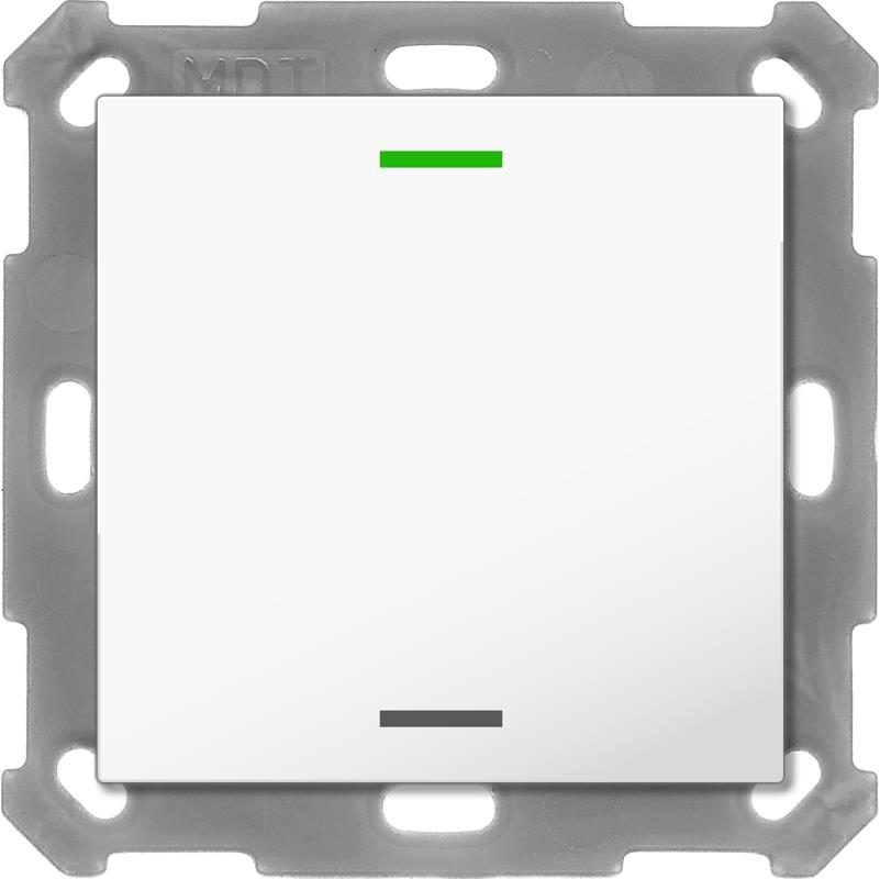 MDT Technologies KNX tlačítko 55x55 mm, RGBW LED, bílá, měření teploty