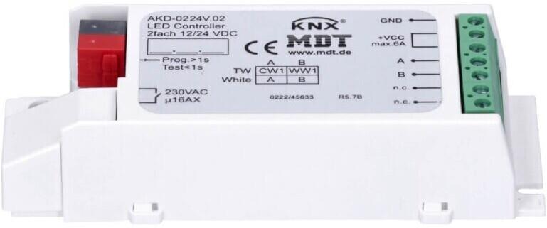 MDT Technologies KNX LED stmívač CC/CV 30 W / 230 V 2 kanály