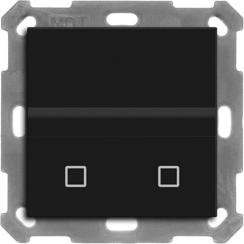 MDT Technologies Pohybové čidlo 55 × 55 mm, 2 tlačítka, měření teploty, matná černá