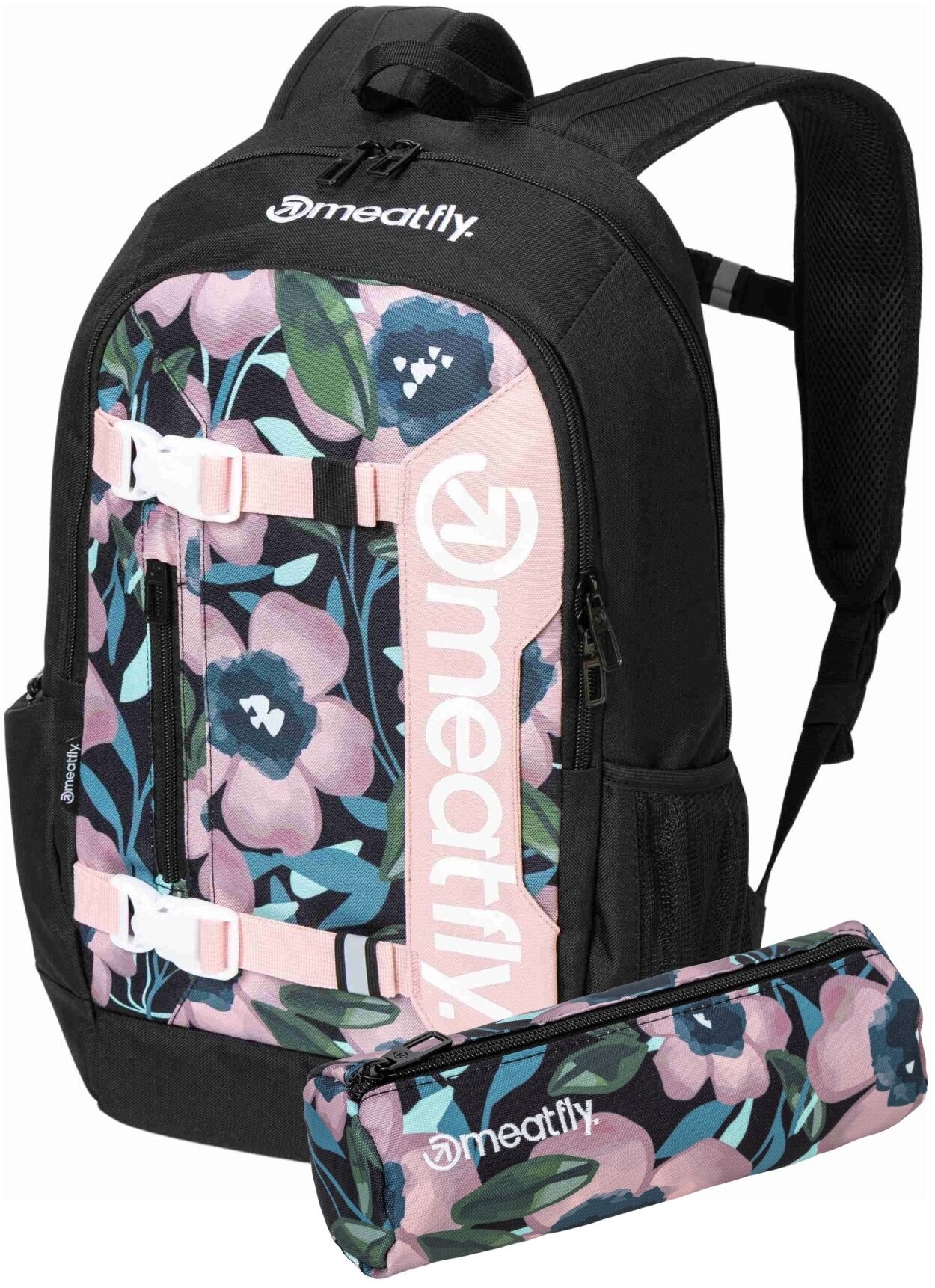 Batoh Meatfly Basejumper 22 l v designu Pink Flowers