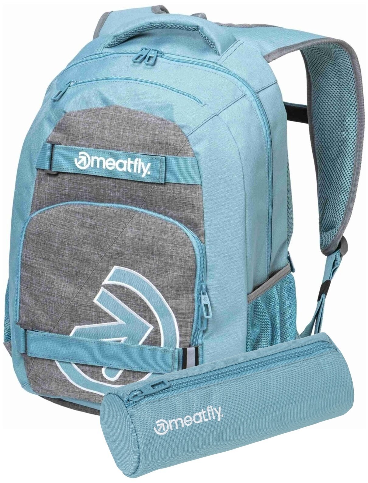 Batoh Meatfly Exile 24 l v šedé a aqua barvě