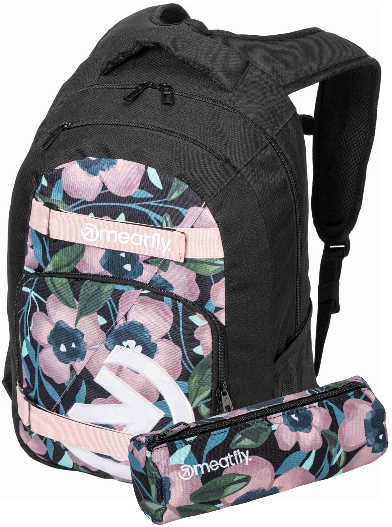 Batoh Meatfly Exile 24 l v designu Pink Flowers
