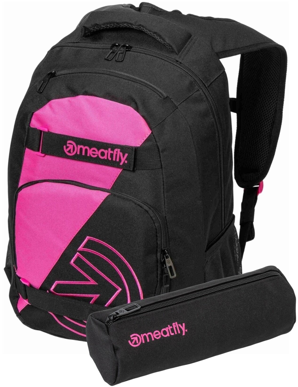Batoh Meatfly Exile 24 l v růžovo-černé barvě