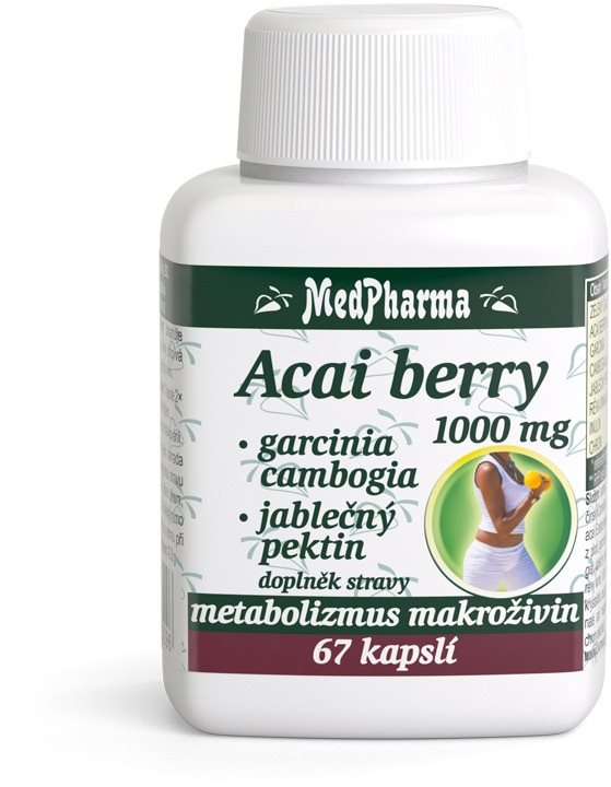 MedPharma Acai berry 1000 mg + Garcinia - 67 cps.