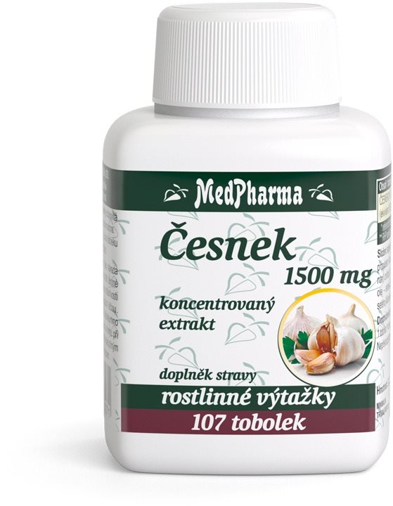 MedPharma Česnek 1500 mg - 107 tob.
