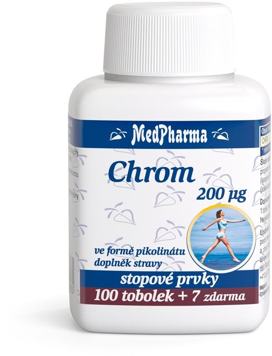 MedPharma Chrom 200 µg - ve formě pikolinátu, 107 tobolek