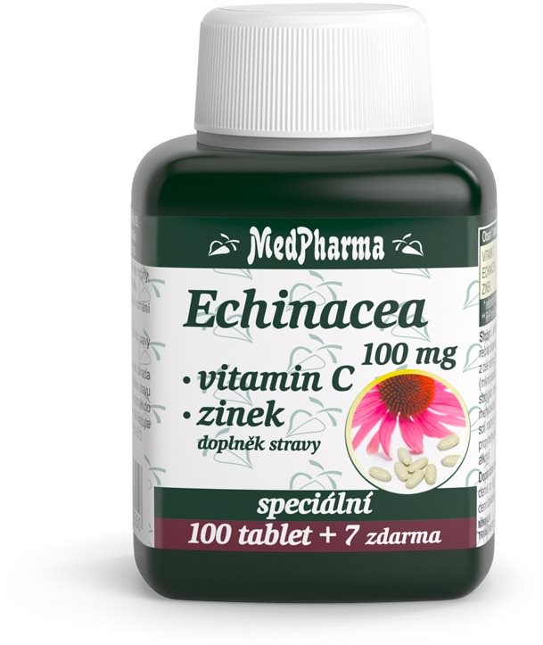 MedPharma Echinacea 100 mg + Vitamin C + Zinek - 107 tbl.