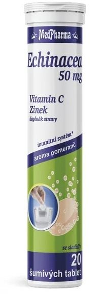 MedPharma Echinacea 50 mg + vitamin C + zinek, 20 šumivých tablet