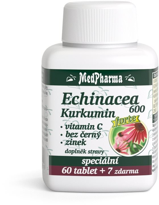 MedPharma Echinacea 600 Forte + kurkumin - 67 tbl.
