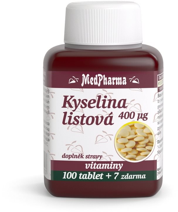 MedPharma Kyselina listová 400 mcg - 107 tbl.