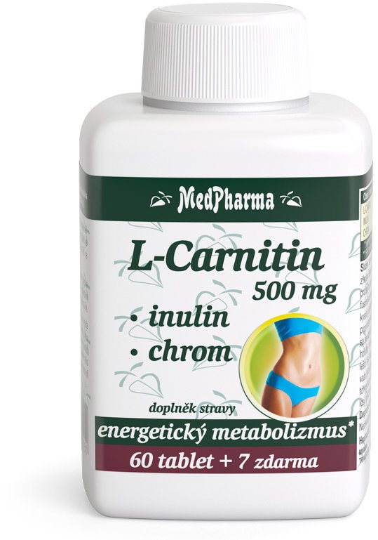 MedPharma L-Carnitin 500 mg + inulin + chrom 67 tablet