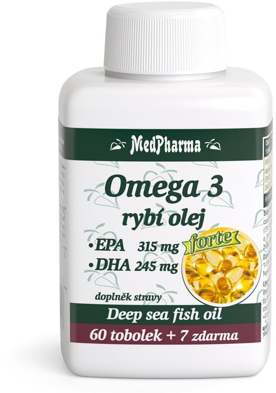 MedPharma Omega 3 rybí olej Forte - 67 tob.