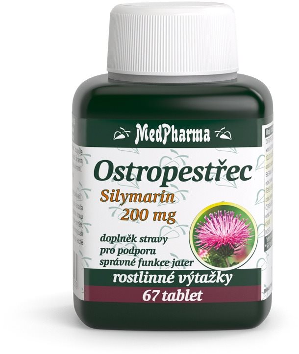 MedPharma Ostropestřec (Silymarin 200 mg) - 67 tbl.