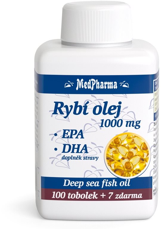MedPharma Rybí olej 1000 mg - EPA + DHA - 107 tob.