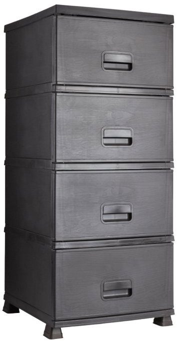 Mega Plast Komoda Natura 44 × 37 × 90,5 cm, wenge