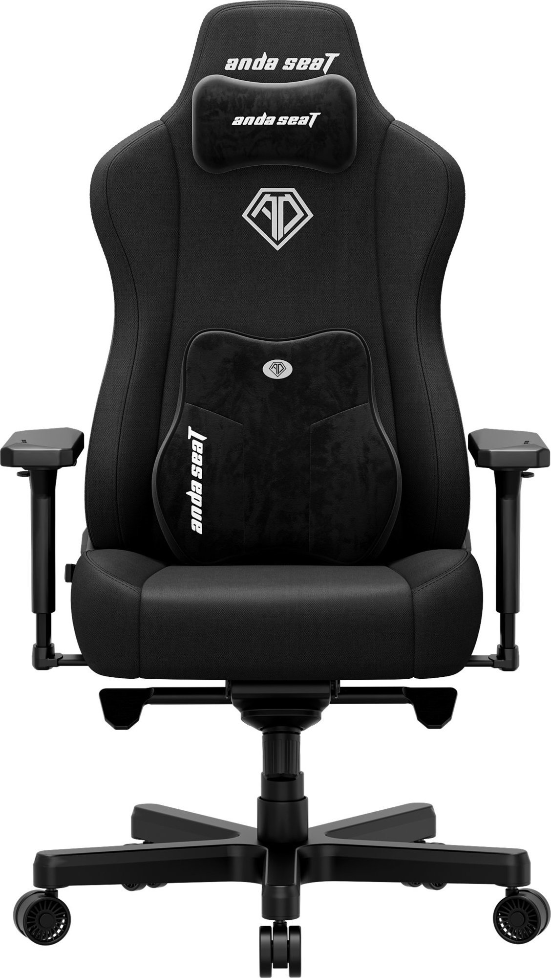 Židle Anda Seat Kaiser 3E XL Black Fabric s ergonomickým designem.