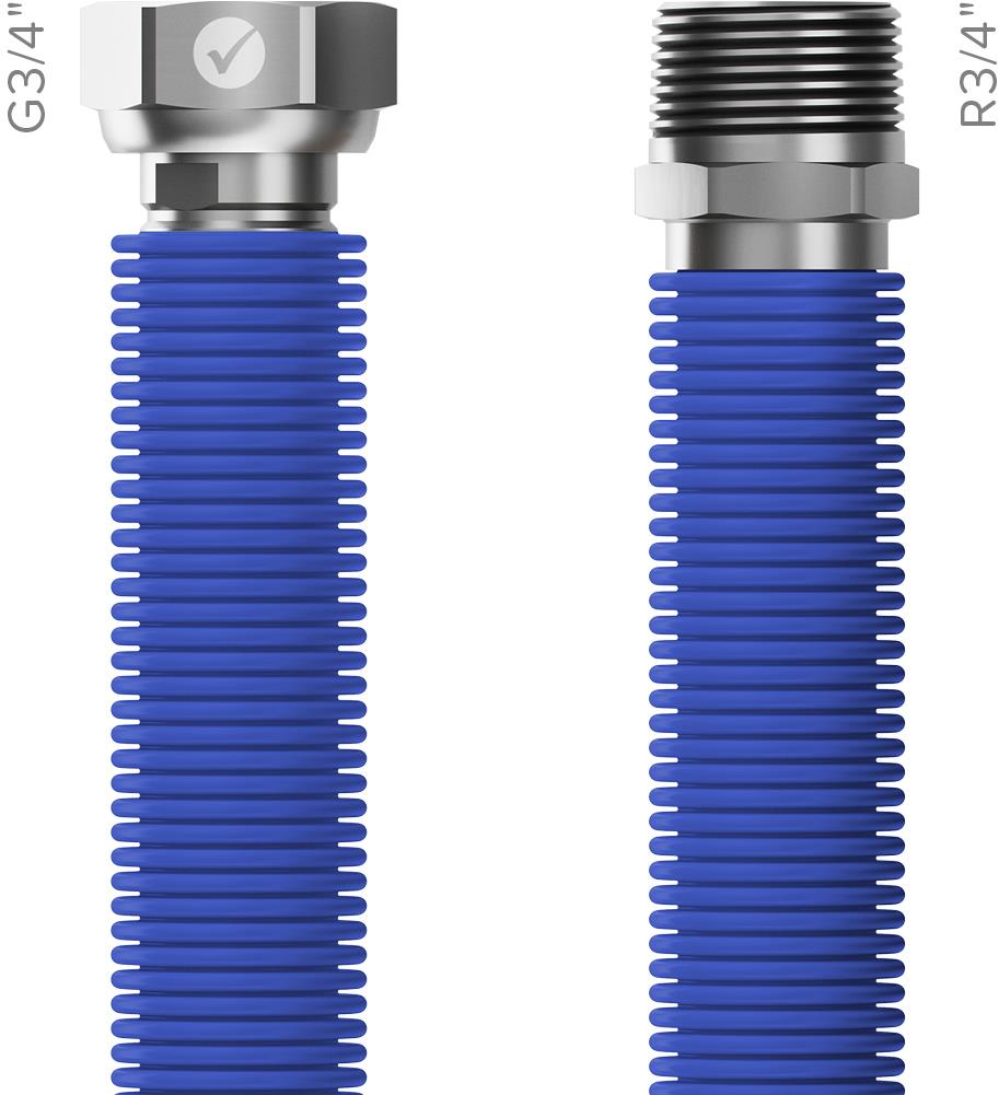 MERABELL Aqua Flexi R3/4"-G3/4" modrá, 30-60cm