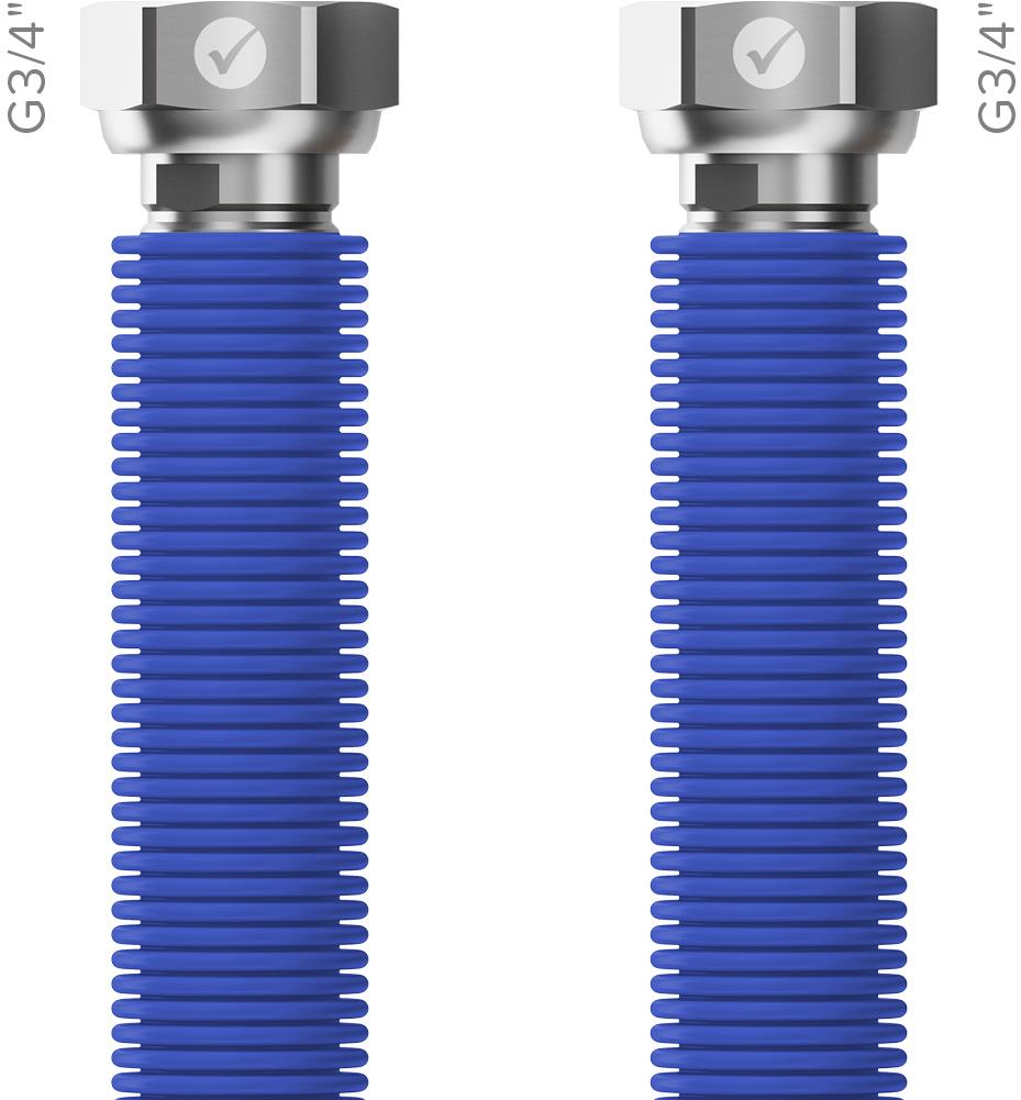 MERABELL Aqua Flexi G3/4"-G3/4" modrá, 30-60cm