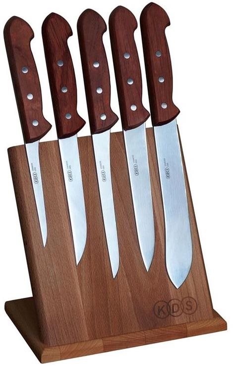 KDS Souprava Bubinga stojan magnet 5 nožů
