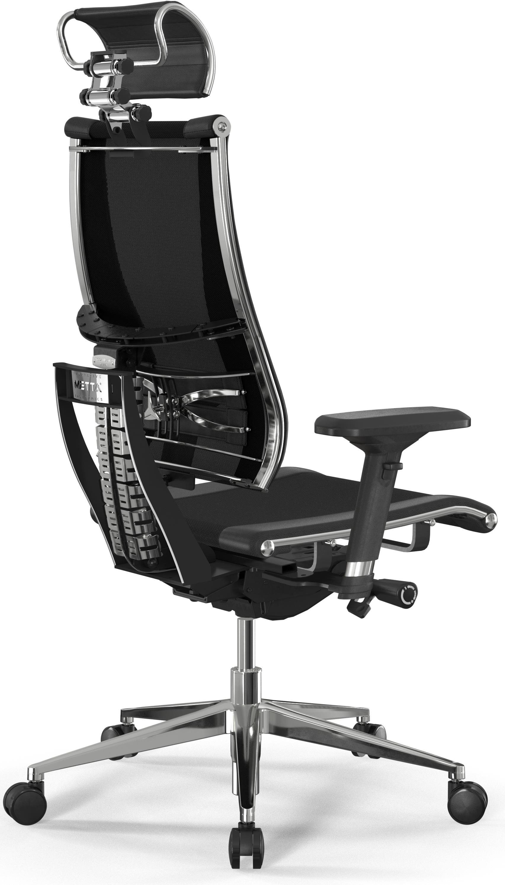 Ergonomická židle MERCURY STAR YOGA 3D, Elastic v černé barvě