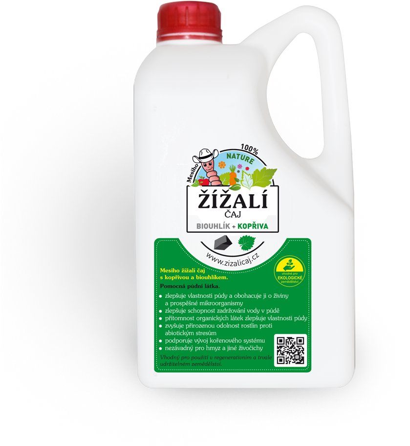 MESIHO ŽÍŽALÍ ČAJ s kopřivou a biouhlíkem 2 l