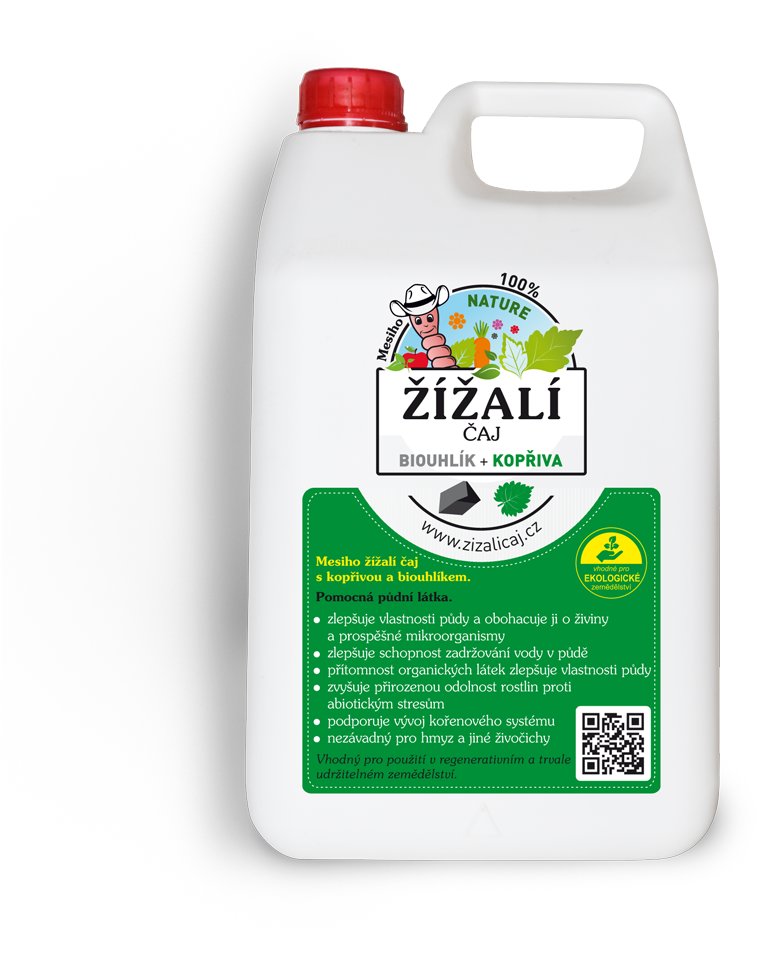 MESIHO ŽÍŽALÍ ČAJ s kopřivou a biouhlíkem 5 l