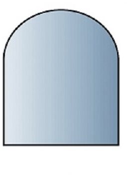 Lienbacher Sklo pod kamna půloblouk s fazetou 100x120cm
