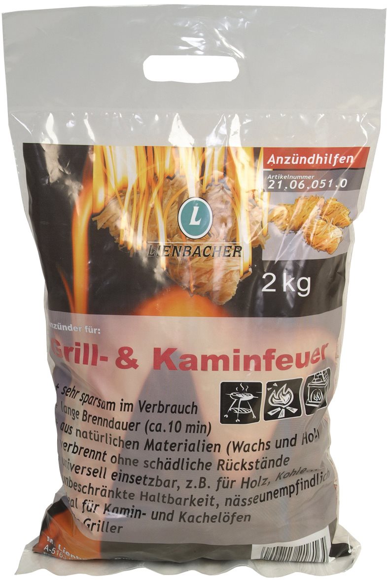 Lienbacher Podpalovací smotky 2kg pro kamna, krby a zahradní grily