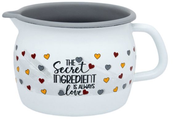 Metalac LOVE Hrnek s výlevkou 12 cm 1,3 l