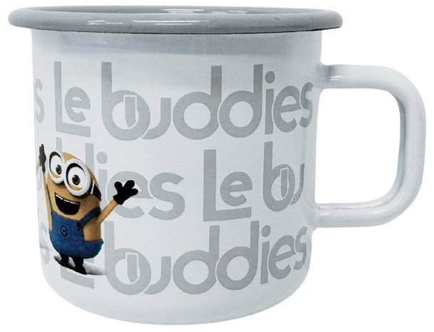 Metalac Mimoni hrnek s uchem 8 cm, 0,37 l, lem šedý, le buddles