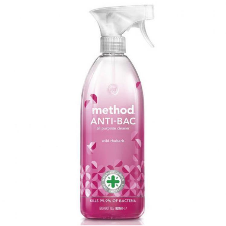 METHOD Antibakteriální univerzální čistič, 830 ml - Rebarbora