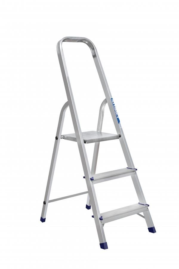 ALUMET Schůdky jednostranné hliníkové, 3 příčky