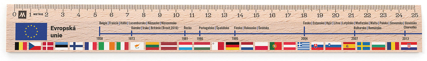 METRIE Didakt M07 dřevěné, evropská unie, 25 cm