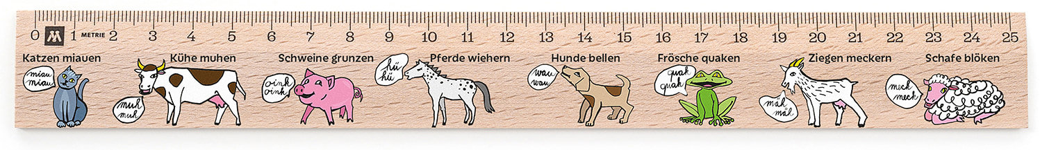 METRIE Didakt M07 dřevěné, německá slovíčka, 25 cm