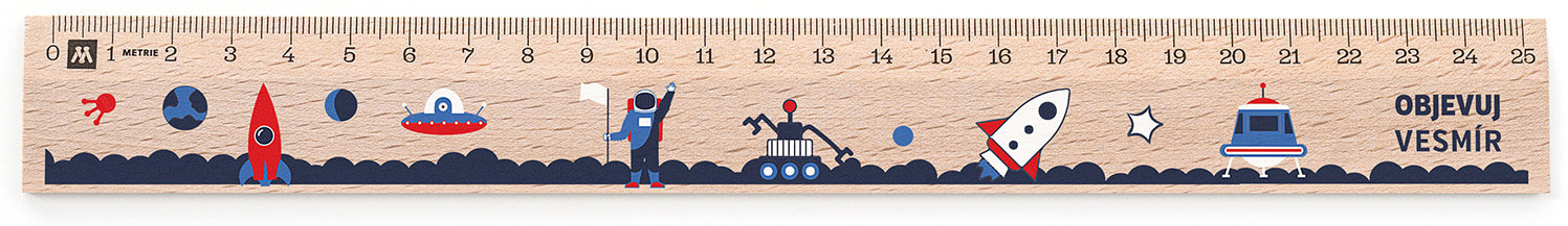 METRIE Didakt M07 dřevěné, objevuj vesmír, 25 cm