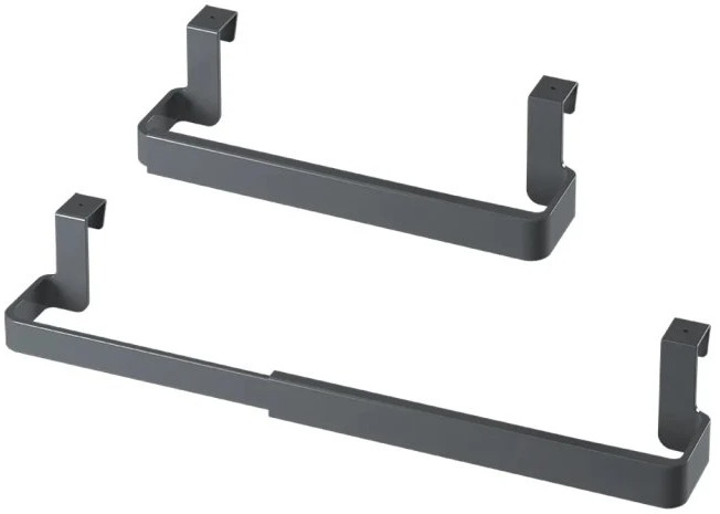 Metaltex Držák na ručníky nastavitelný 20-40 cm černý