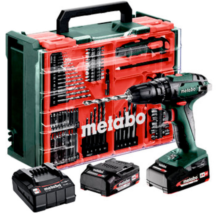 METABO Vrtačka AKU s příklepem SB 18 Set MD (2x2Ah)
