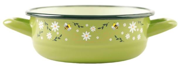 Metalac Včelka, smaltovaná mísa s uchy 16 cm, 1 l